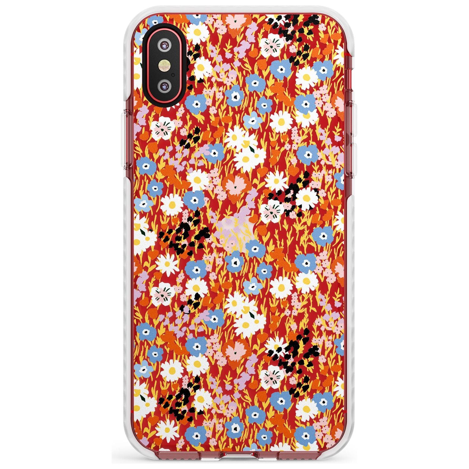 Busy Floral Mix: Transparent Slim TPU Phone Case Warehouse X XS Max XR