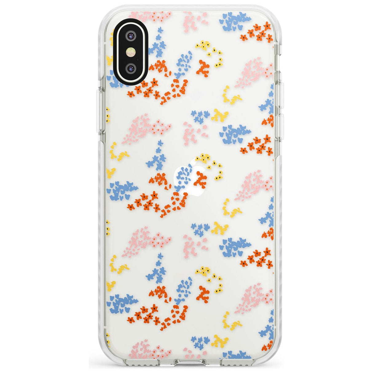 Small Flower Mix: Transparent Slim TPU Phone Case Warehouse X XS Max XR