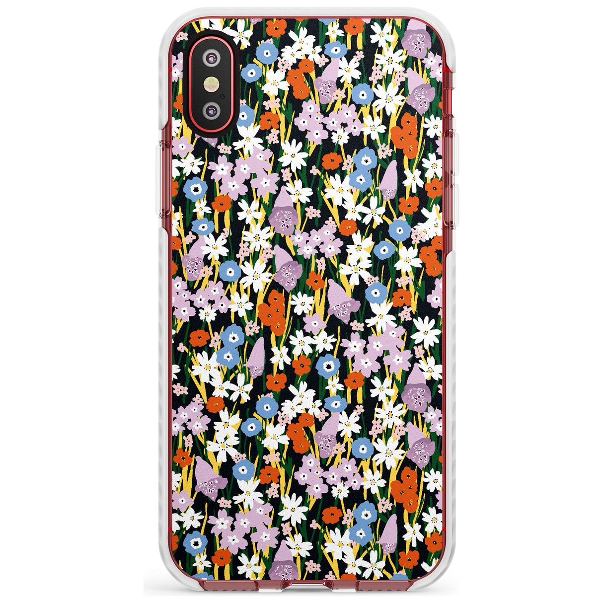 Energetic Floral Mix: Solid Slim TPU Phone Case Warehouse X XS Max XR