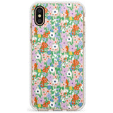 Jazzy Floral Mix: Transparent Slim TPU Phone Case Warehouse X XS Max XR