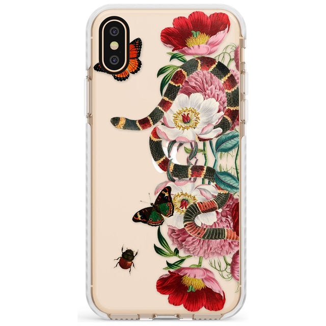 Floral Snake Slim TPU Phone Case Warehouse X XS Max XR