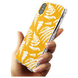 Fern Pattern on Yellow Impact Phone Case for iPhone X XS Max XR