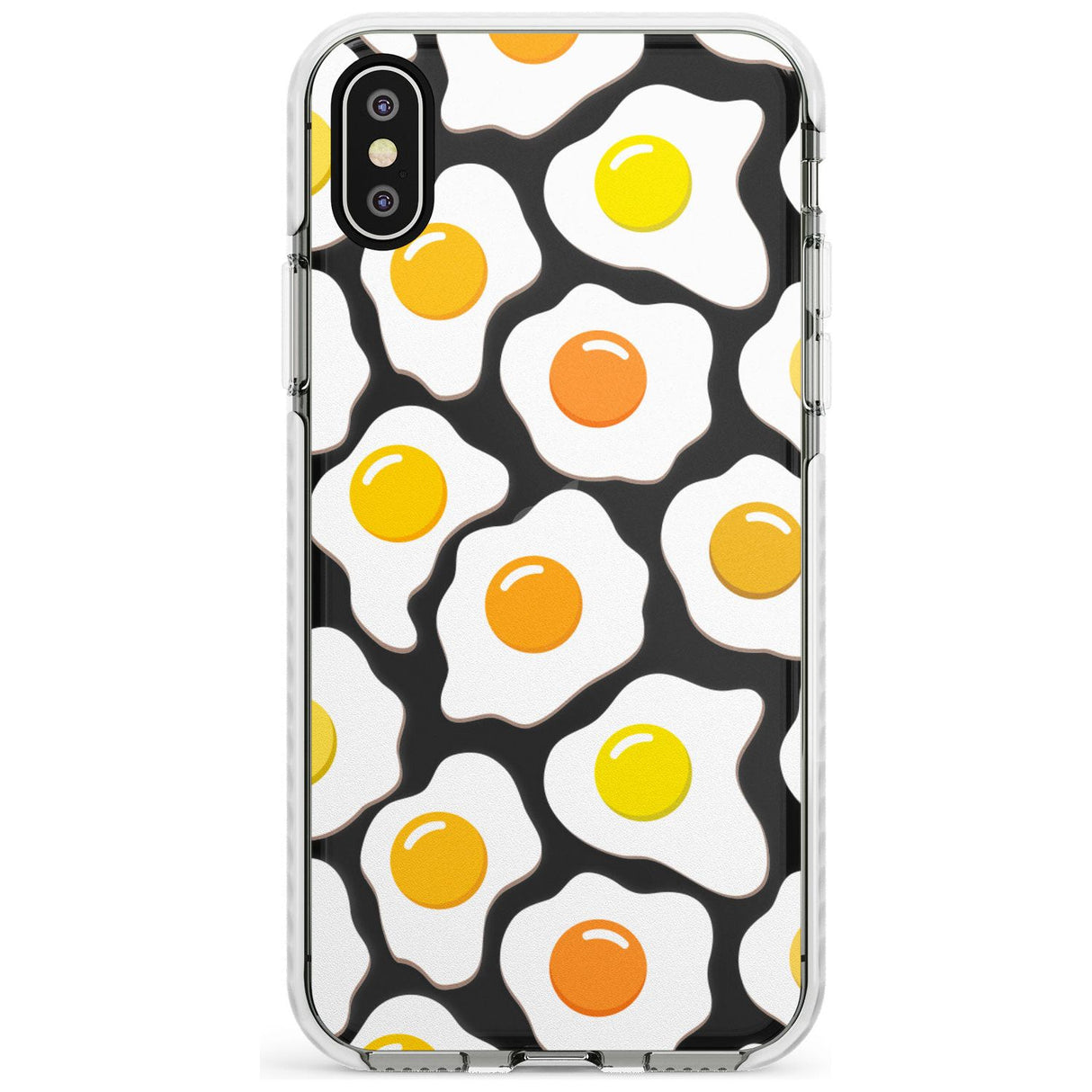 Fried Egg Pattern Impact Phone Case for iPhone X XS Max XR