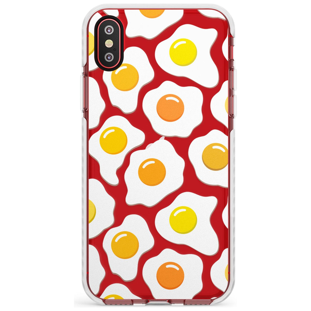 Fried Egg Pattern Impact Phone Case for iPhone X XS Max XR