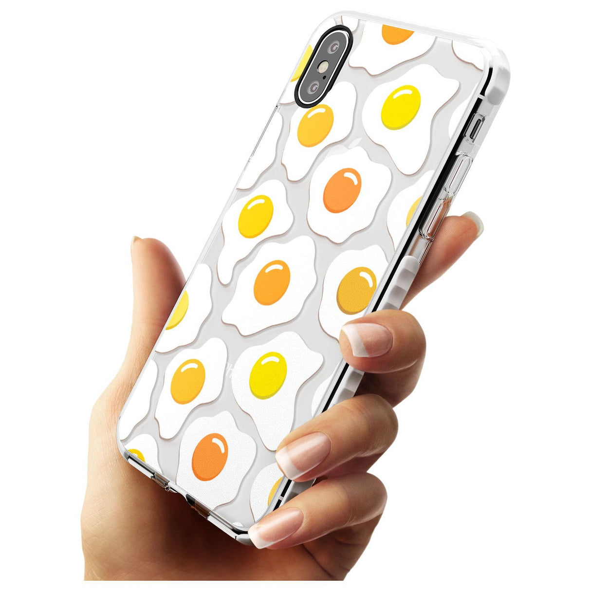 Fried Egg Pattern Impact Phone Case for iPhone X XS Max XR