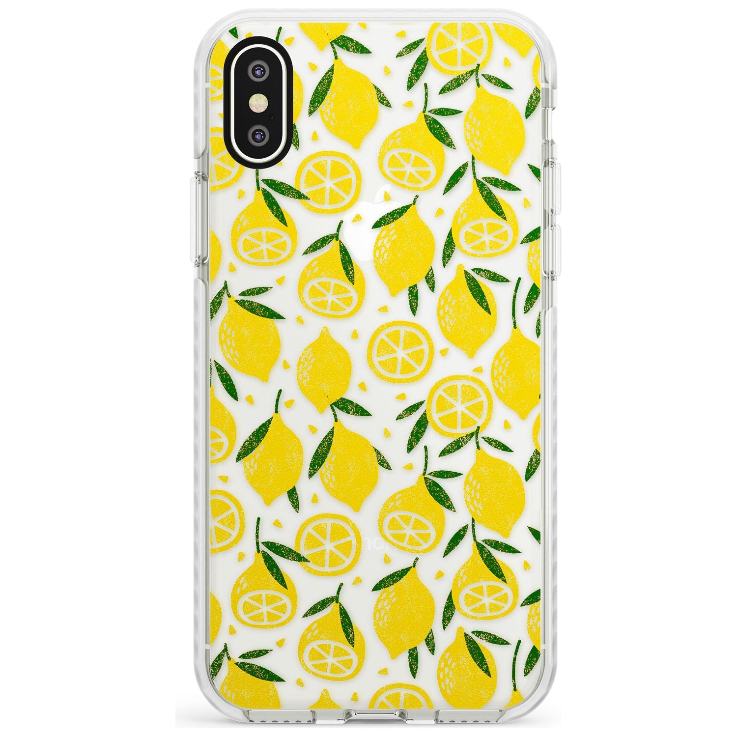 Bright Lemon Fruity Pattern iPhone Case  Impact Case Phone Case - Case Warehouse