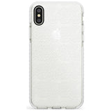 Funky Floral Patterns White on Clear Impact Phone Case for iPhone X XS Max XR