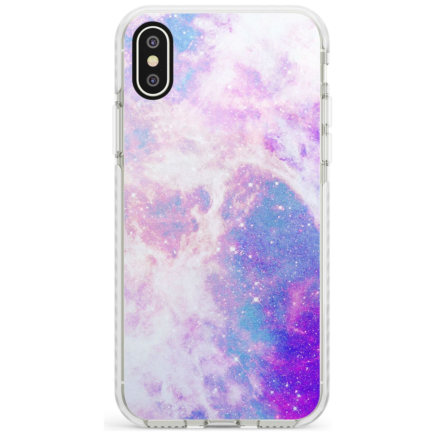 Purple & Blue Galaxy Pattern Design Impact Phone Case for iPhone X XS Max XR