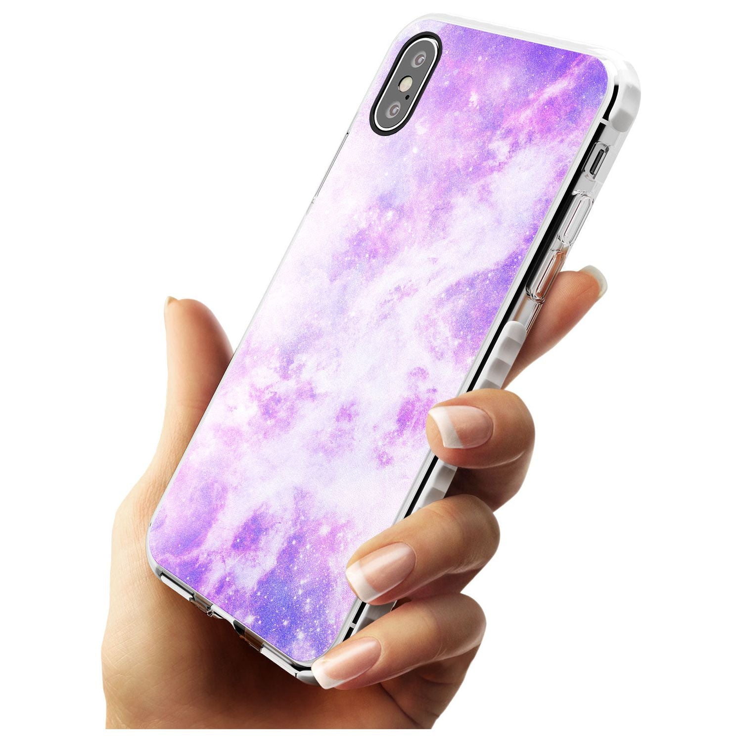 Purple Galaxy Pattern Design Impact Phone Case for iPhone X XS Max XR