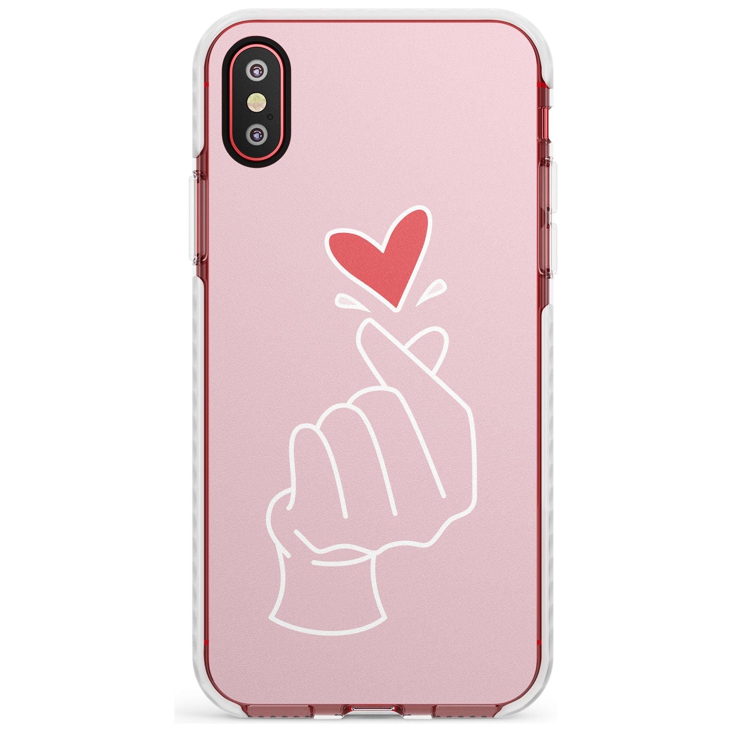 Finger Heart in Pink Slim TPU Phone Case Warehouse X XS Max XR