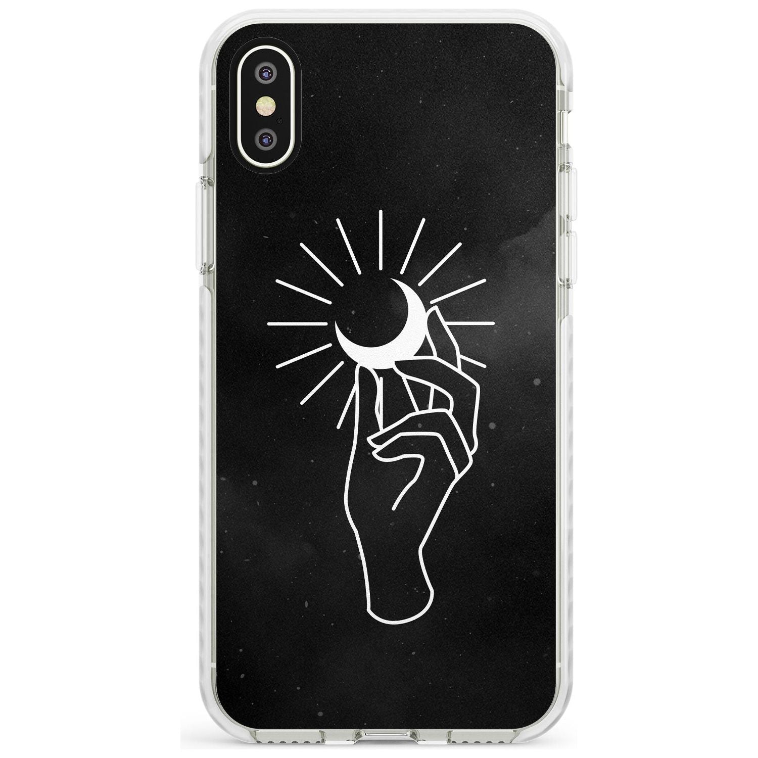 Hand Holding Moon Slim TPU Phone Case Warehouse X XS Max XR
