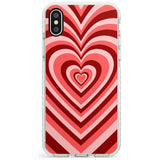 Red Heart Illusion Impact Phone Case for iPhone X XS Max XR