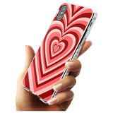 Red Heart Illusion Impact Phone Case for iPhone X XS Max XR