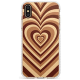 Latte Heart Illusion Impact Phone Case for iPhone X XS Max XR