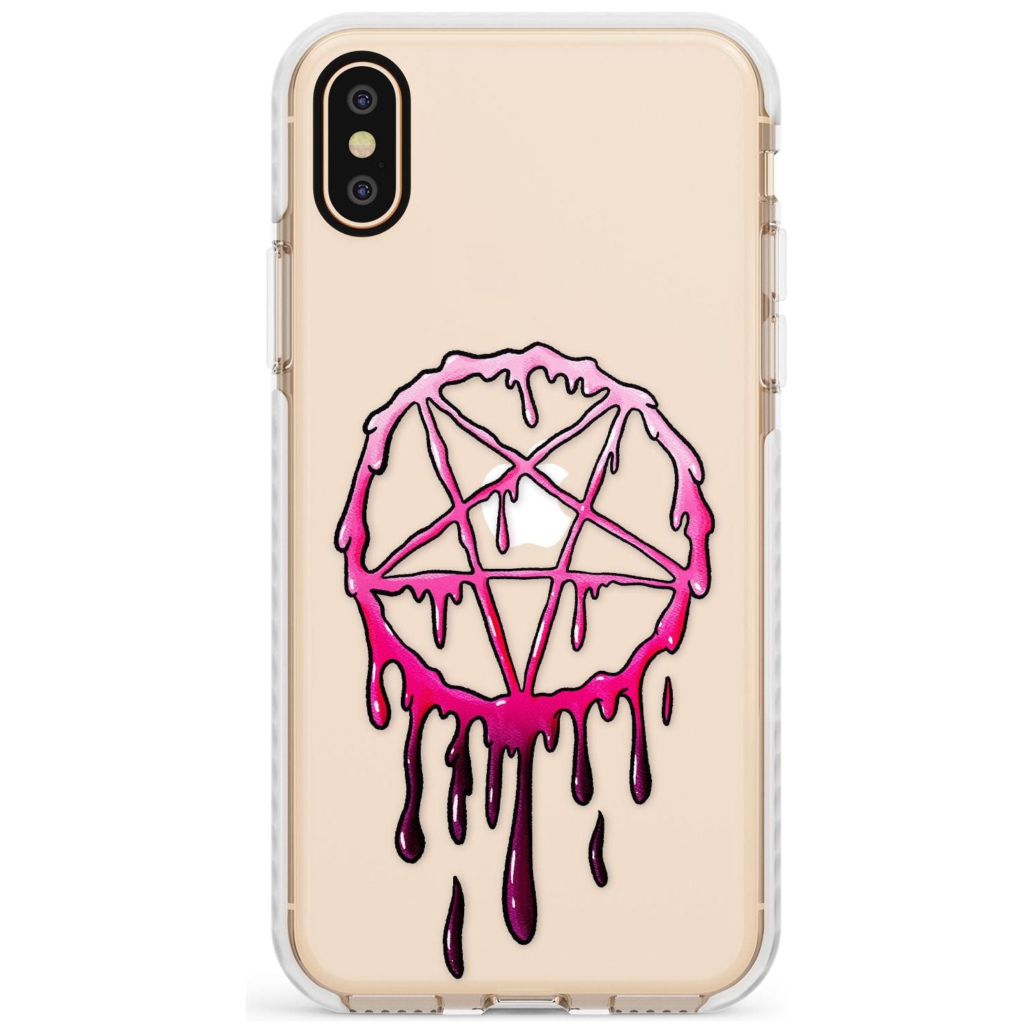 Pentagram of Blood Impact Phone Case for iPhone X XS Max XR