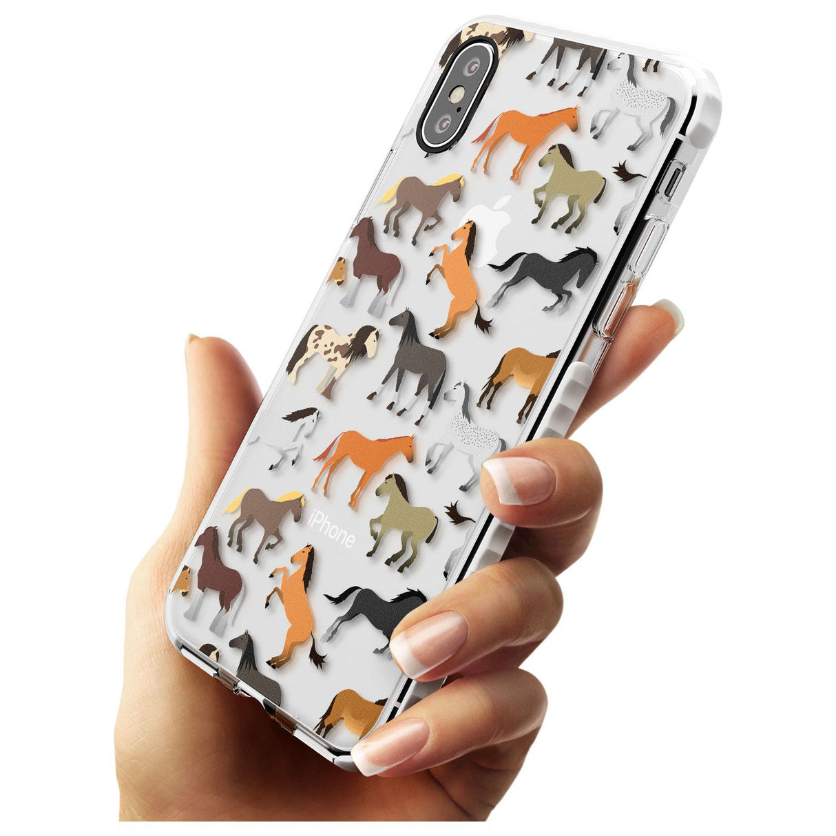 Horse Pattern Impact Phone Case for iPhone X XS Max XR