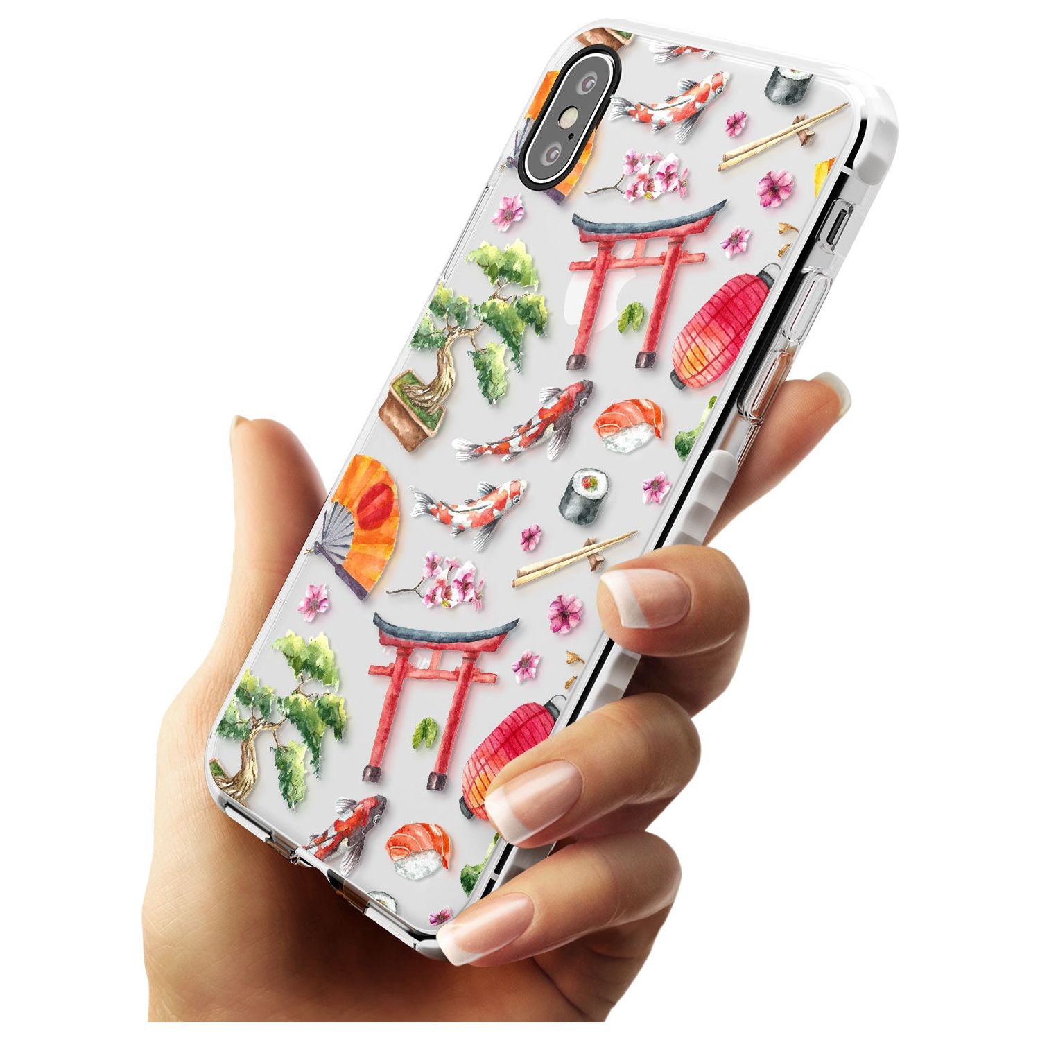 Mixed Japanese Watercolour Pattern iPhone Case   Phone Case - Case Warehouse