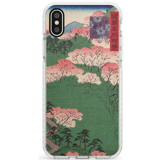 Japanese Illustration Cherry Blossom Forest Phone Case iPhone X / iPhone XS / Impact Case,iPhone XR / Impact Case,iPhone XS MAX / Impact Case Blanc Space