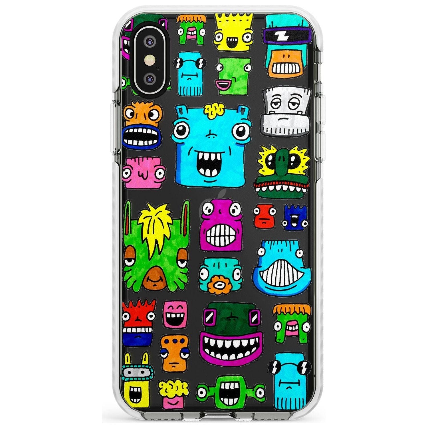 Burst Heads Colour Impact Phone Case for iPhone X XS Max XR