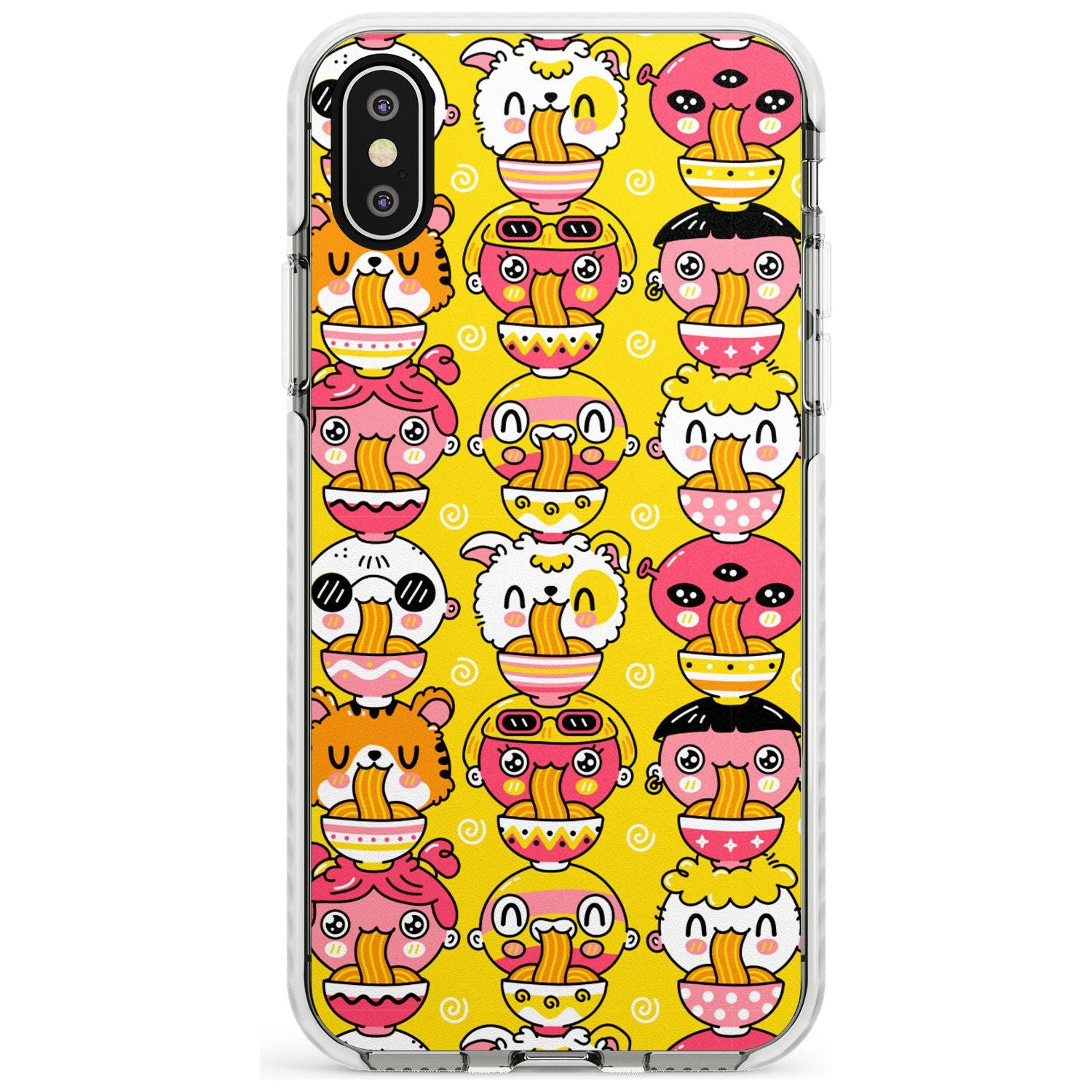 Ramen Noodle Kawaii Pattern Impact Phone Case for iPhone X XS Max XR