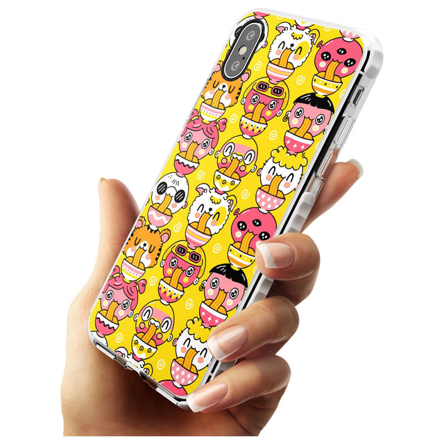 Ramen Noodle Kawaii Pattern Impact Phone Case for iPhone X XS Max XR