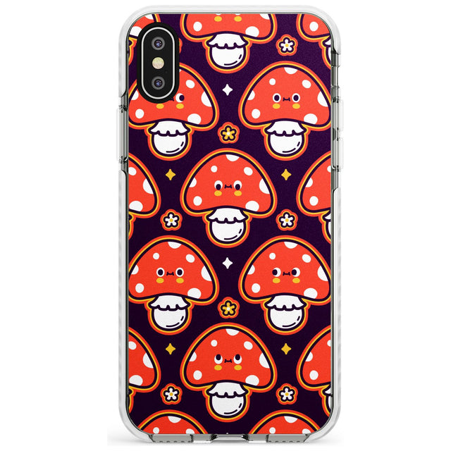 Mushroom Kawaii Pattern Impact Phone Case for iPhone X XS Max XR