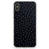 Confetti (Black) Phone Case iPhone X / iPhone XS / Impact Case,iPhone XR / Impact Case,iPhone XS MAX / Impact Case Blanc Space