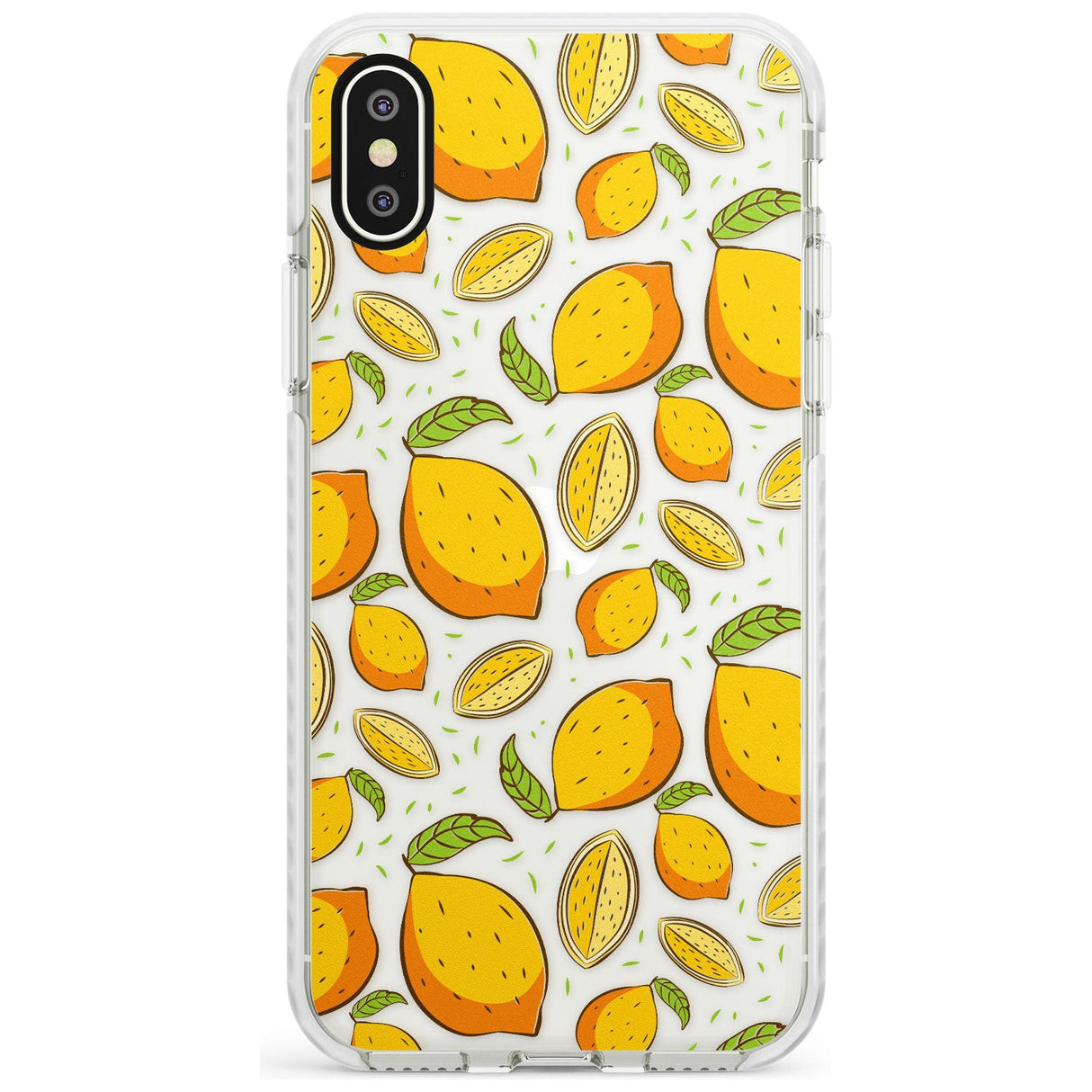 Lemon Pattern Impact Phone Case for iPhone X XS Max XR