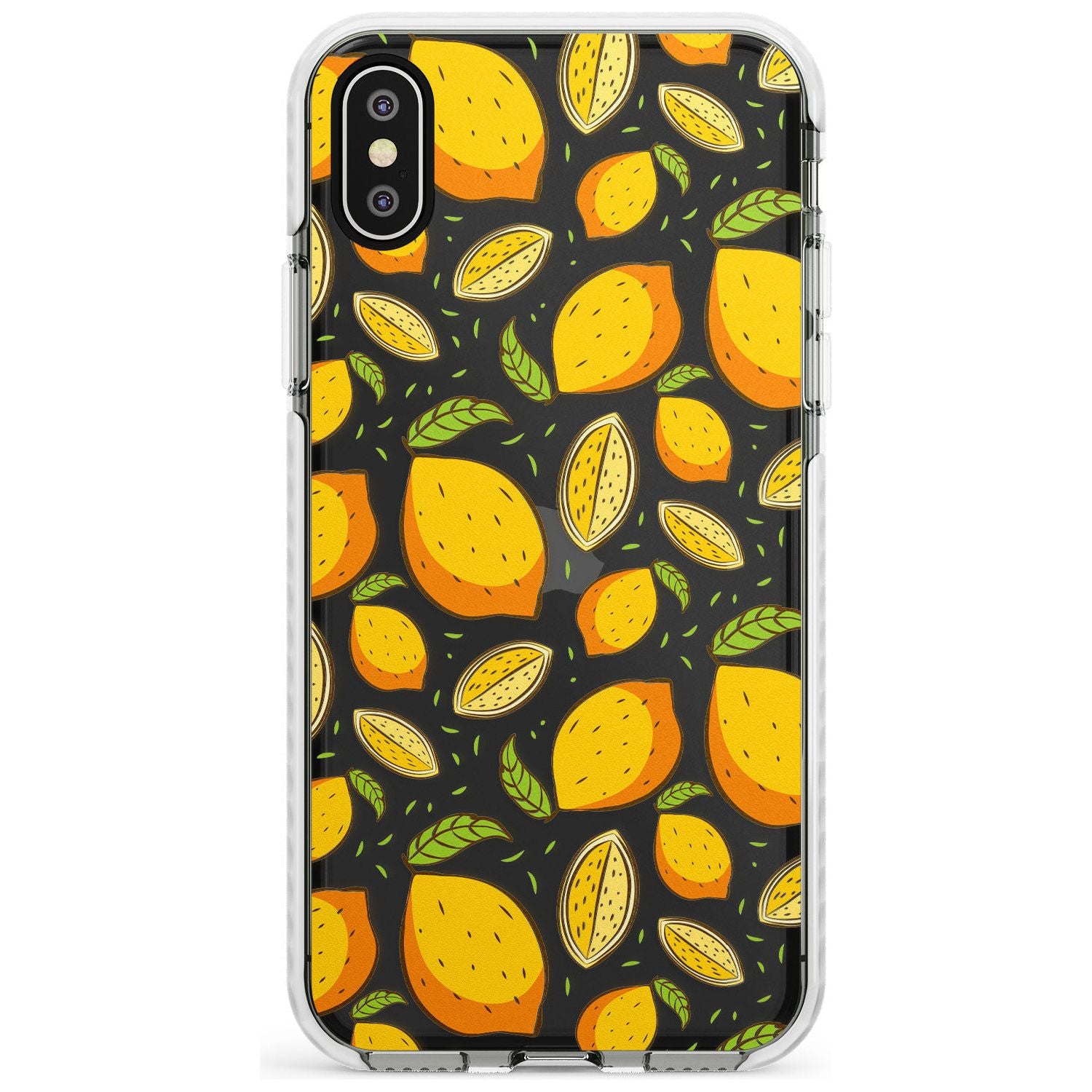 Lemon Pattern Impact Phone Case for iPhone X XS Max XR