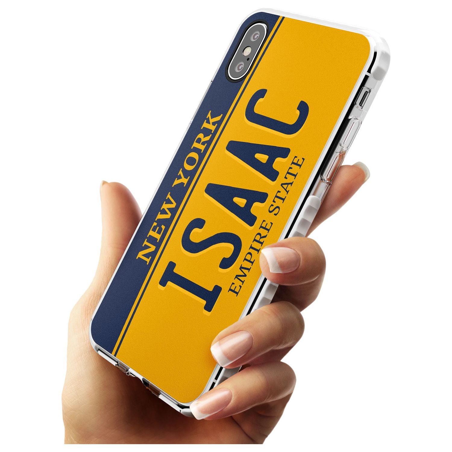 New York License Plate Slim TPU Phone Case Warehouse X XS Max XR