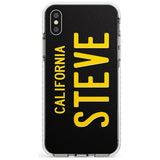 Vintage California License Plate Slim TPU Phone Case Warehouse X XS Max XR