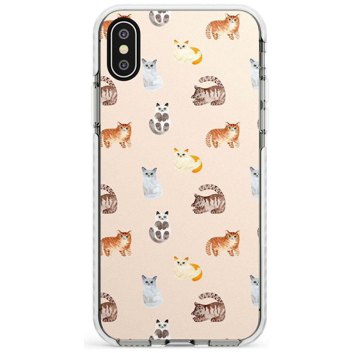 Cute Cat Pattern Slim TPU Phone Case Warehouse X XS Max XR