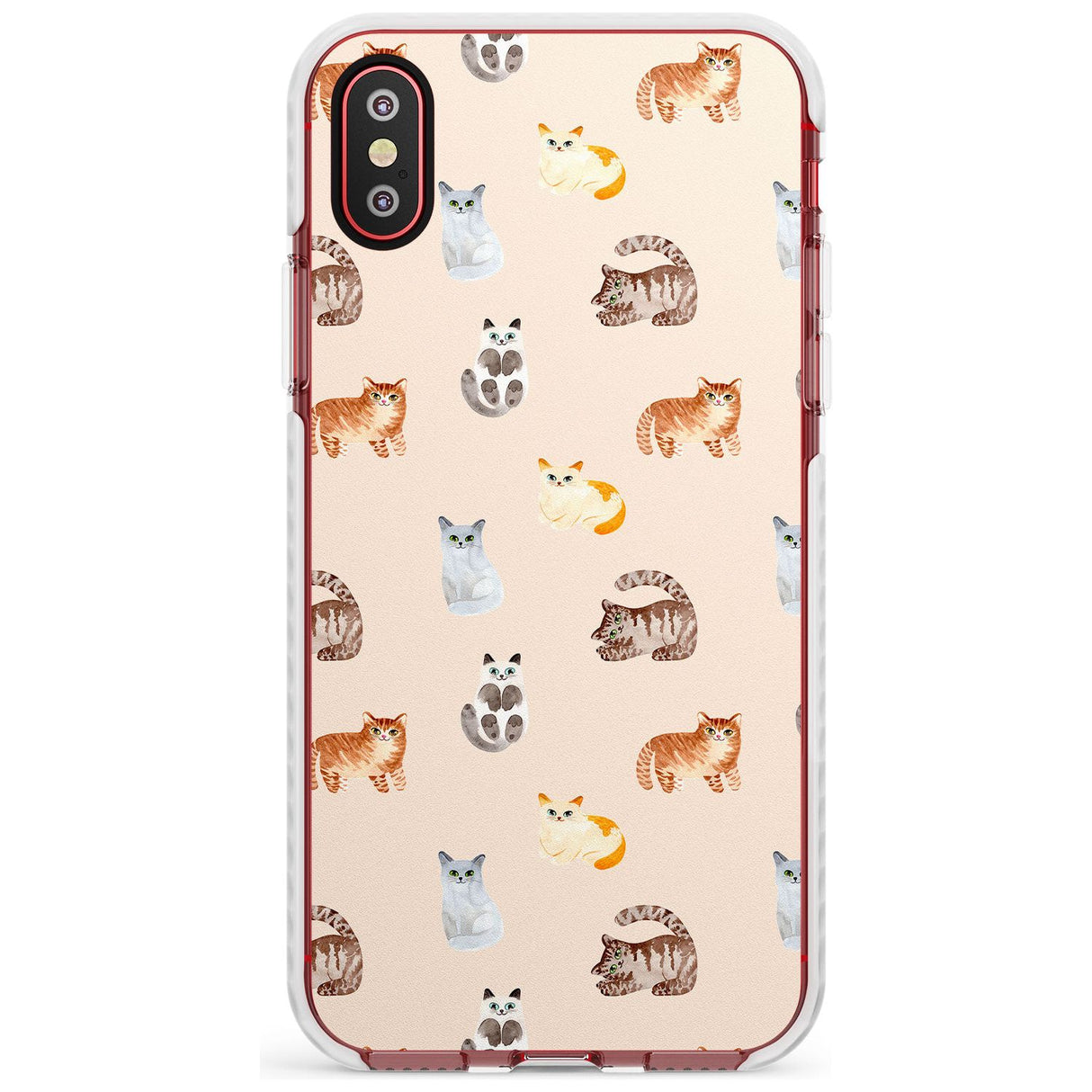 Cute Cat Pattern Slim TPU Phone Case Warehouse X XS Max XR