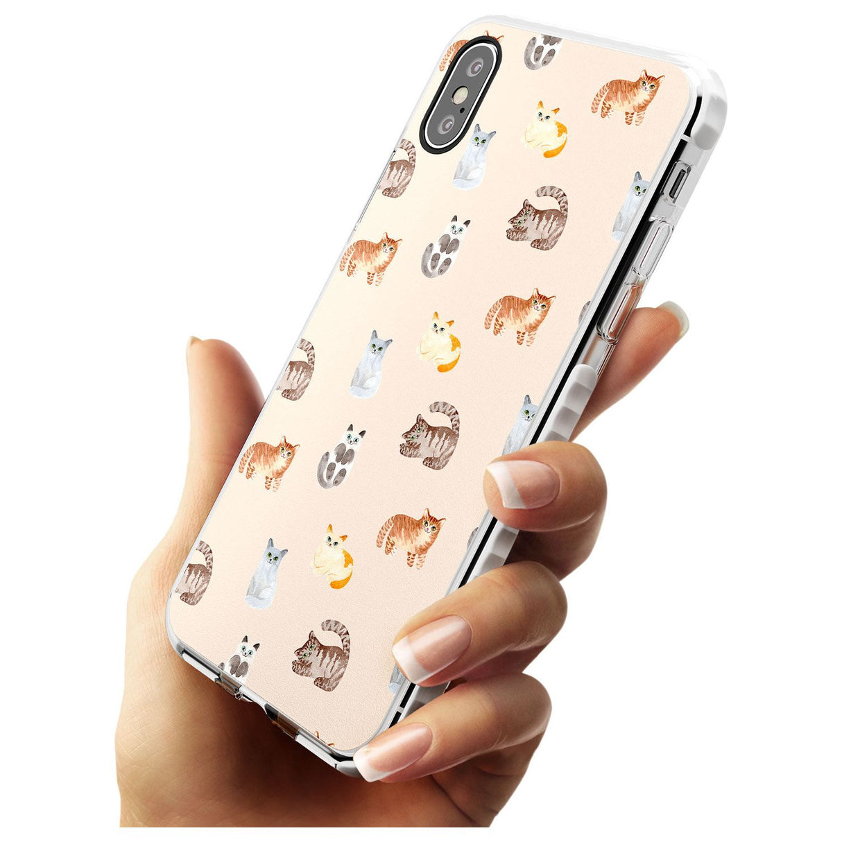 Cute Cat Pattern Slim TPU Phone Case Warehouse X XS Max XR