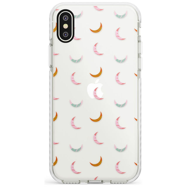 Colourful Crescent Moons Slim TPU Phone Case Warehouse X XS Max XR