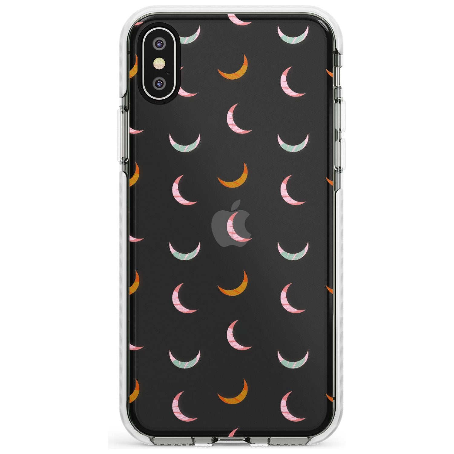 Colourful Crescent Moons Slim TPU Phone Case Warehouse X XS Max XR