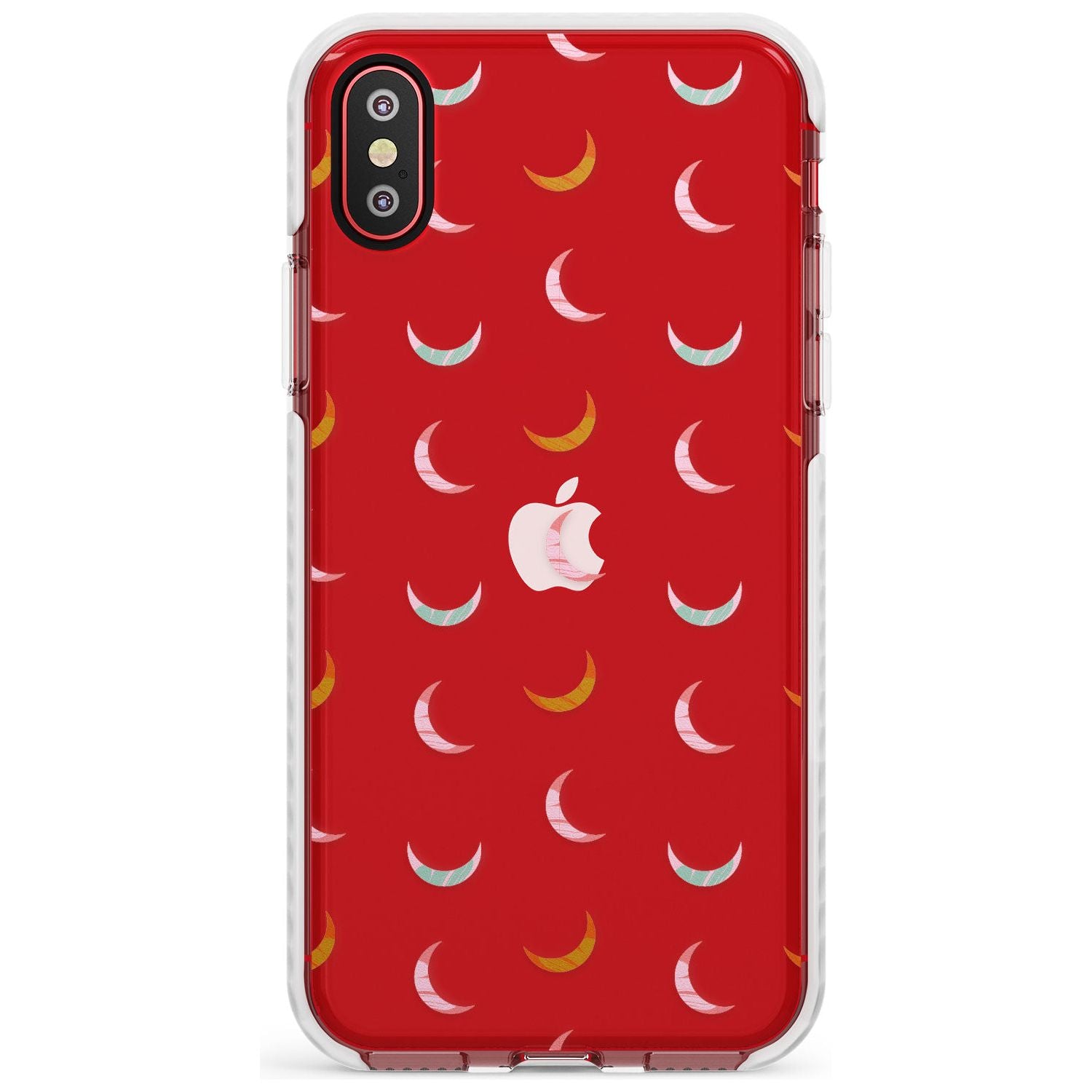 Colourful Crescent Moons Slim TPU Phone Case Warehouse X XS Max XR