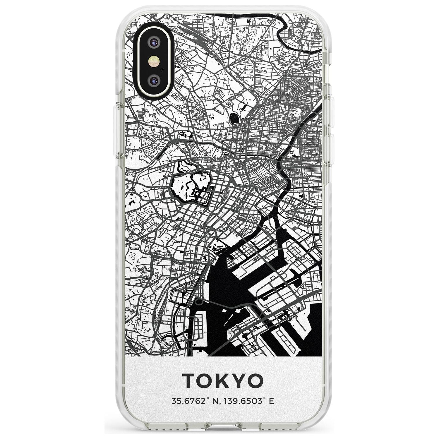 Map of Tokyo, Japan Impact Phone Case for iPhone X XS Max XR