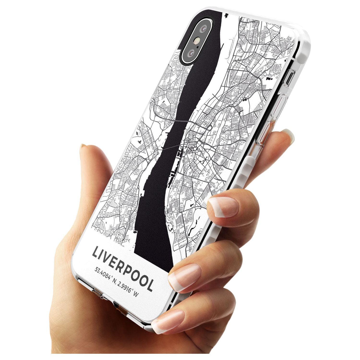 Map of Liverpool, England Impact Phone Case for iPhone X XS Max XR