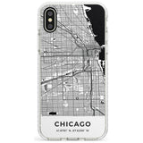 Map of Chicago, Illinois Impact Phone Case for iPhone X XS Max XR