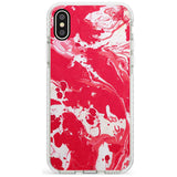 Red & White - Marbled Paper iPhone Case  Impact Case Phone Case - Case Warehouse