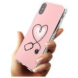 Medical Inspired Design Stethoscope Heart Impact Phone Case for iPhone X XS Max XR