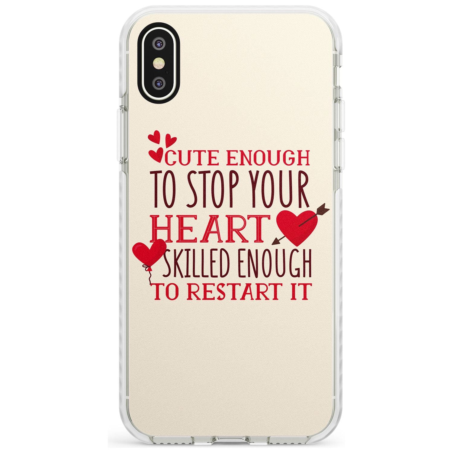 Medical Design Cute Enough to Stop Your Heart Impact Phone Case for iPhone X XS Max XR