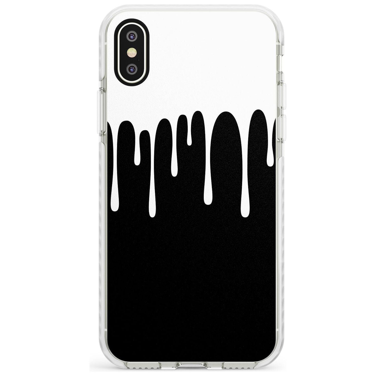 Melted Effect: White & Black iPhone Case Impact Phone Case Warehouse X XS Max XR