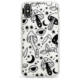 Psychedelic Mushrooms Pattern Impact Phone Case for iPhone X XS Max XR