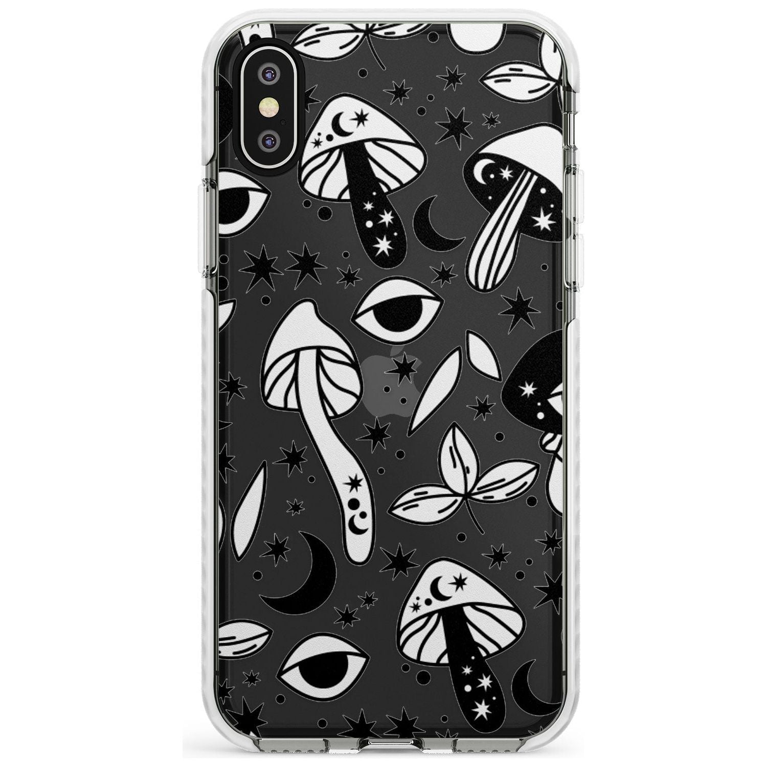 Psychedelic Mushrooms Pattern Impact Phone Case for iPhone X XS Max XR