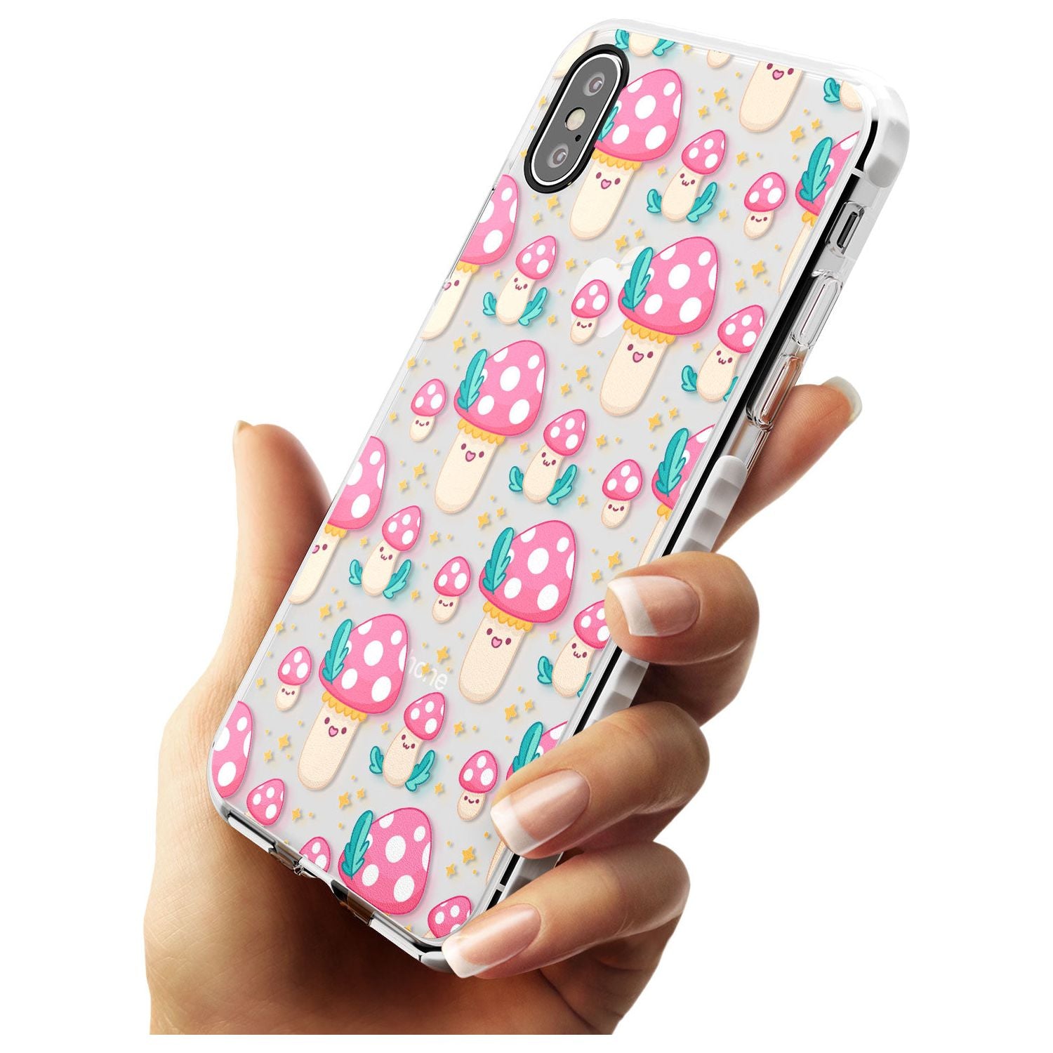 Cute Mushrooms Pattern Impact Phone Case for iPhone X XS Max XR