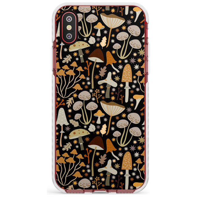 Sentimental Mushrooms Pattern Impact Phone Case for iPhone X XS Max XR