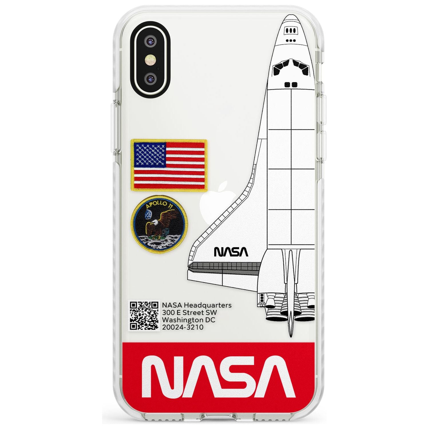 NASA Apollo 11 Impact Phone Case for iPhone X XS Max XR