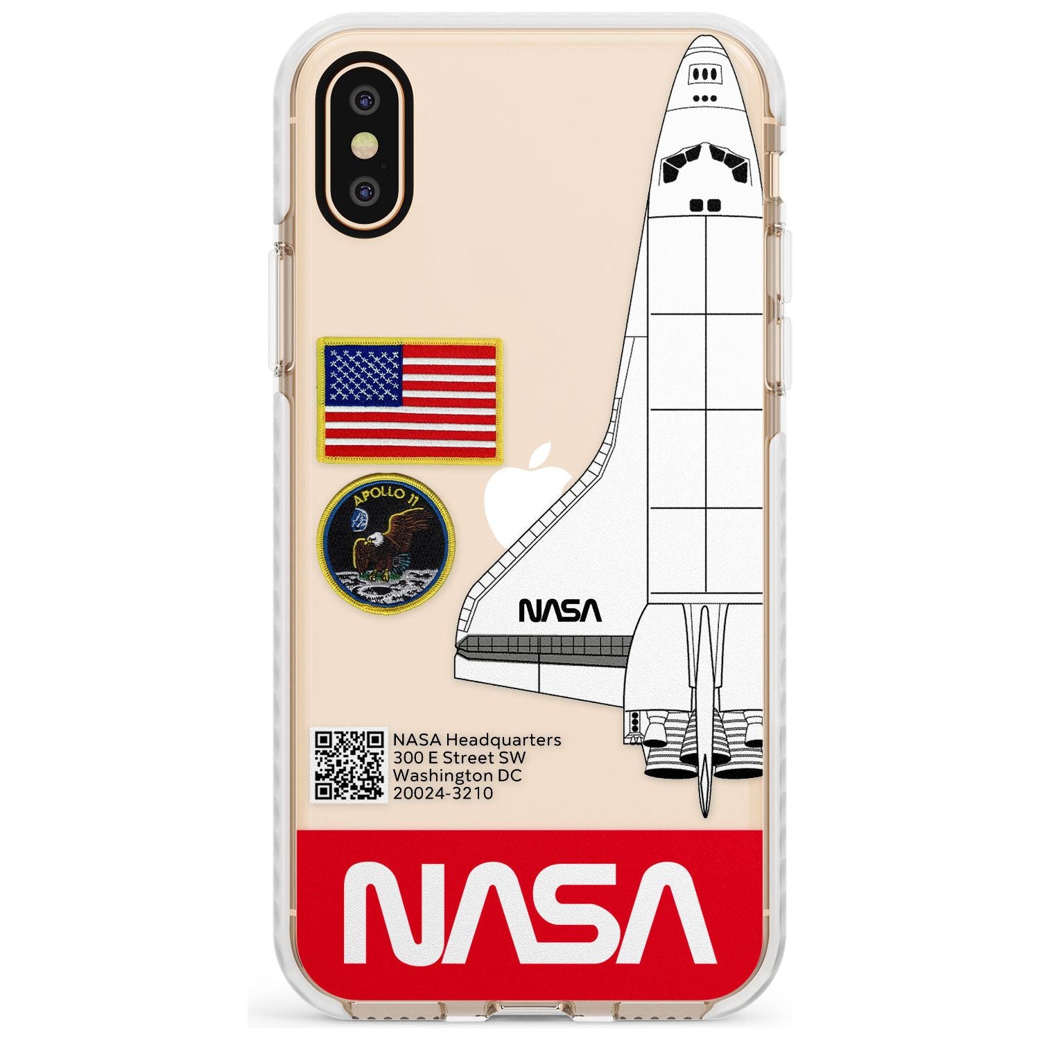 NASA Apollo 11 Impact Phone Case for iPhone X XS Max XR